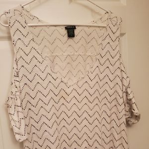 Open shoulder sleeved tshirt/blouse